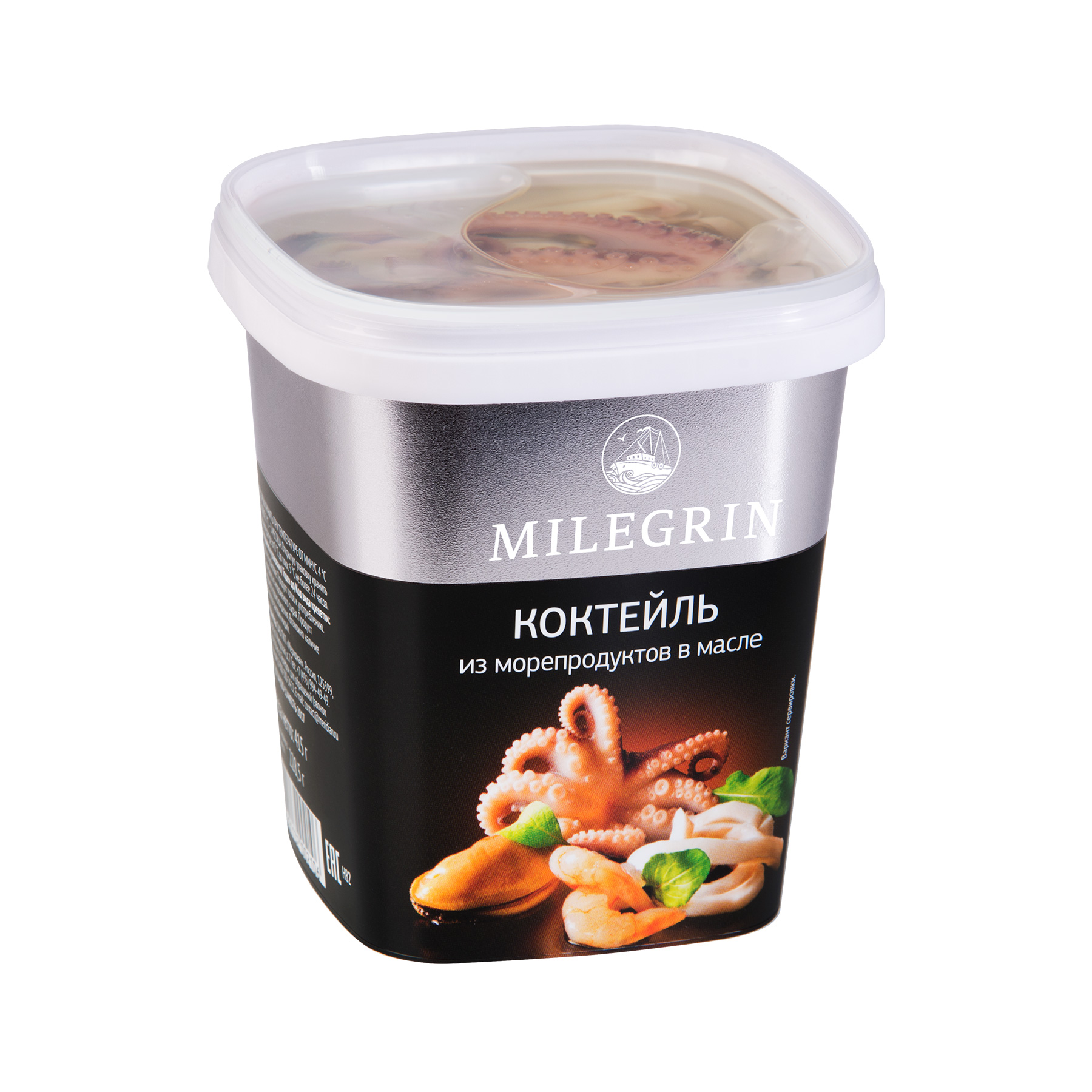 Seafood cocktail in oil «Milegrin», 415g
