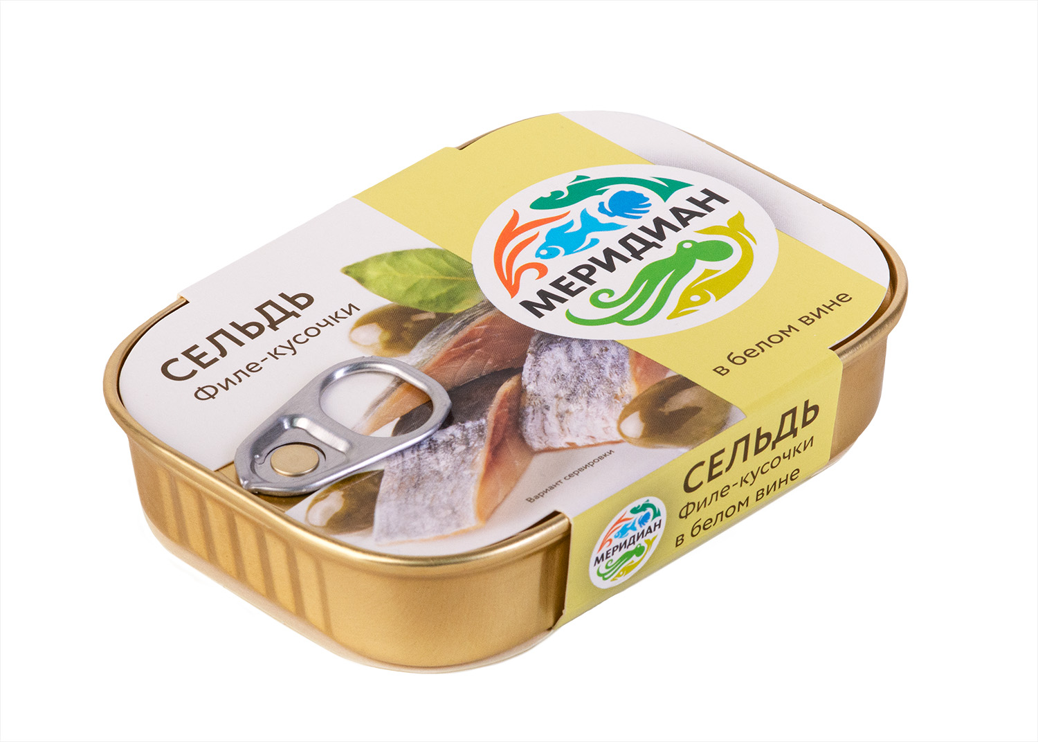 Herring fillet pieces in white wine