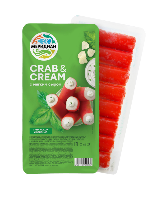 Crab&Cream with soft cheese, garlic and herbs, 200 g