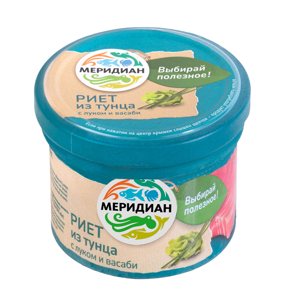 Tuna riet with green onion and wasabi, 100 g