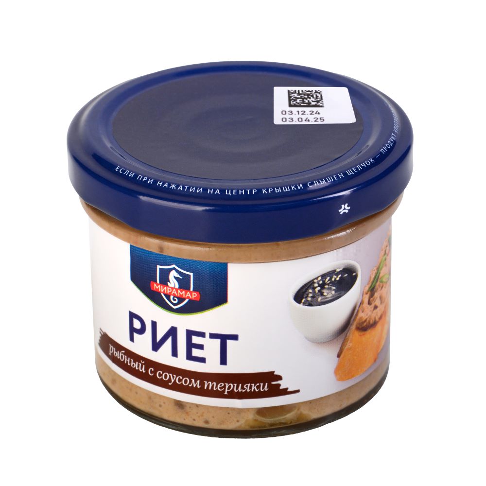 Риет рыбный с соусом терияки
