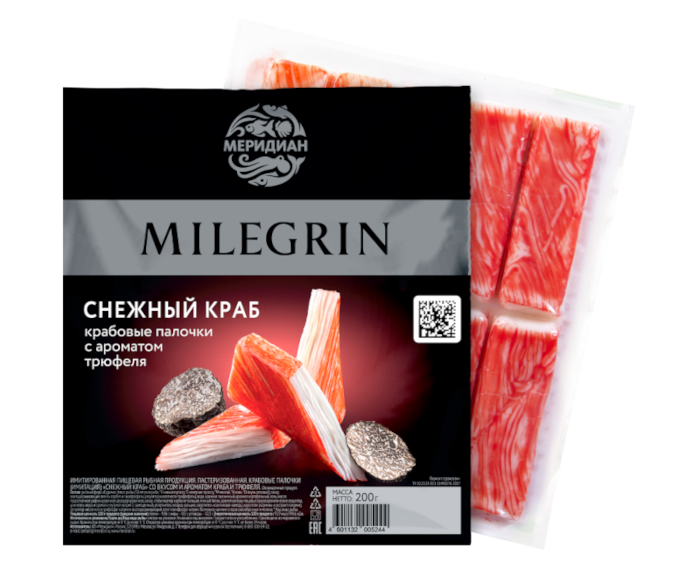 Крабовые палочки с ароматом трюфеля Снежный краб Milegrin