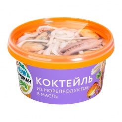 Коктейль из морепродуктов в масле