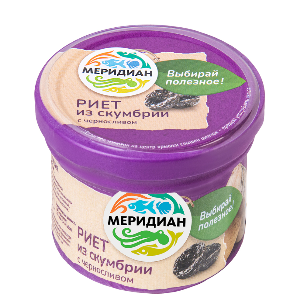 Mackerel riet with prunes, 100 g