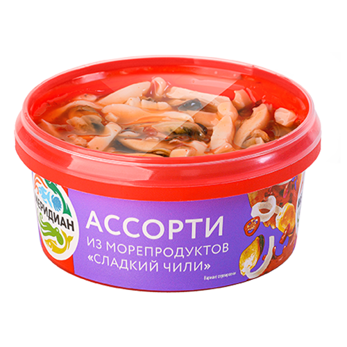 Assorted seafood in sauce «Сладкий чили»