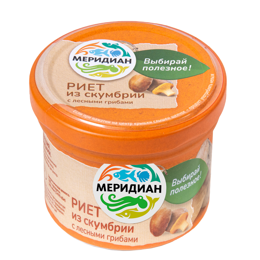 Mackerel riet with wild mushrooms, 100 g
