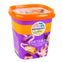 Коктейль из морепродуктов в масле