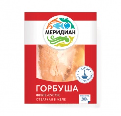 Boiled pink salmon in jelly, 200 g