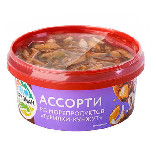 Ассорти из морепродуктов в соусе «Терияки-кунжут»