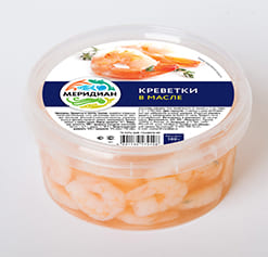 Shrimps in oil, 180 g